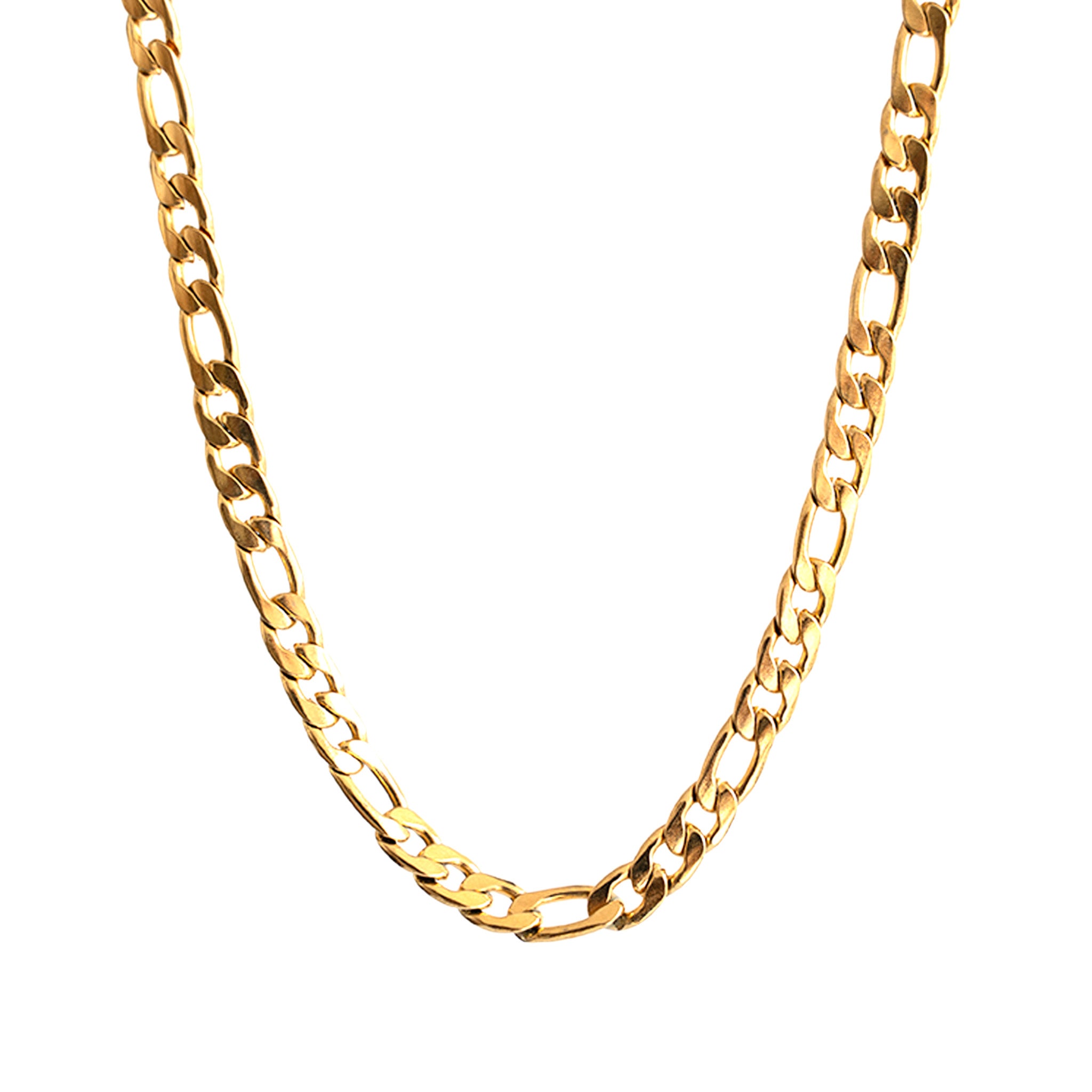 Cadena Figaro dorado 10mm