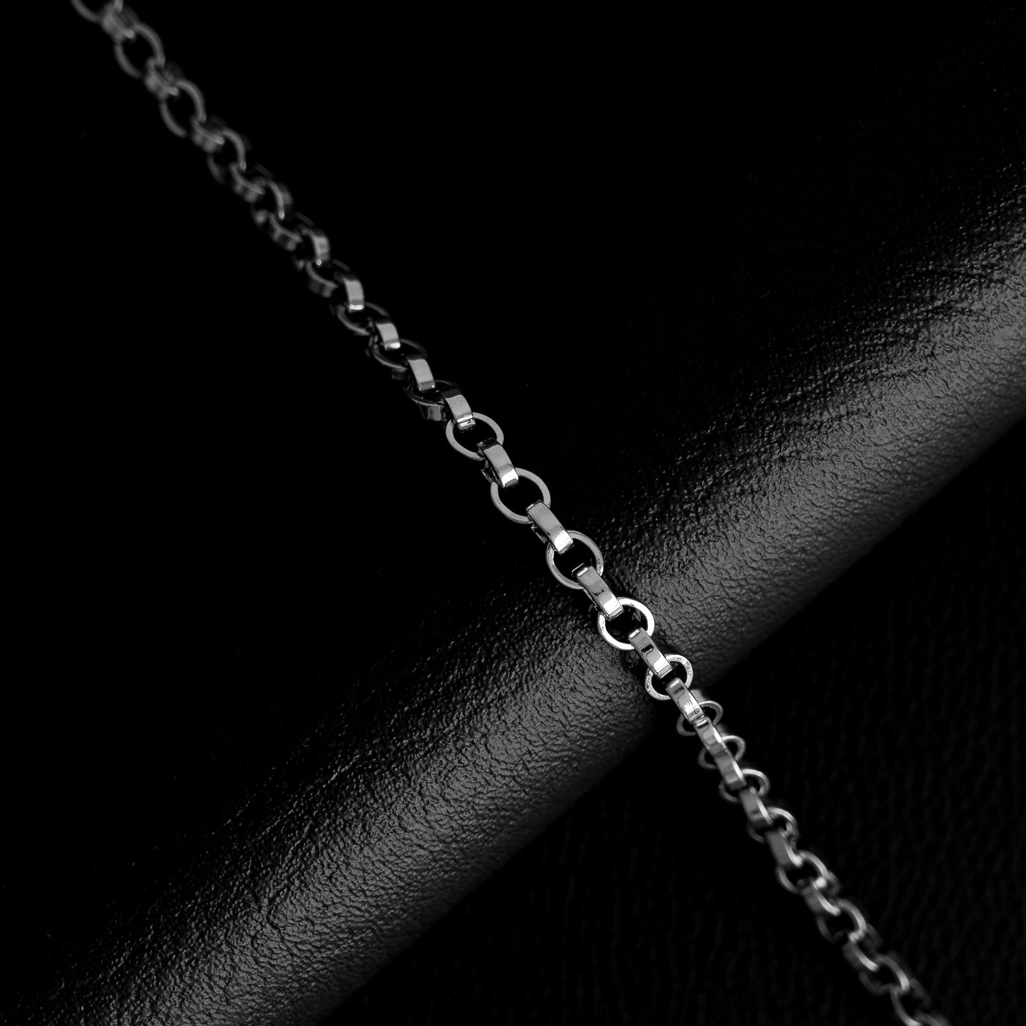 Cadena Eslabon plateado 6mm